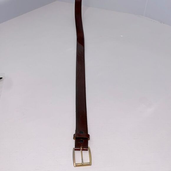 Top Grain Oil Tan Men's Brown Leather Belt U.S.A. 1043 Size 38 - Picture 7 of 13